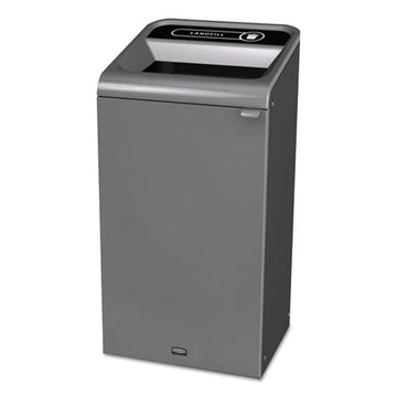 Rubbermaid® Commercial Configure Indoor Recycling Waste Receptacle, 23 Gal, Gray, Landfill freeshipping - TVN Wholesale